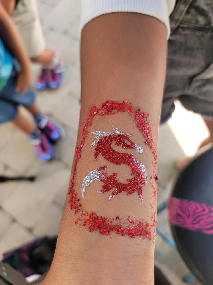 Dragon glitter tattoos for boys
