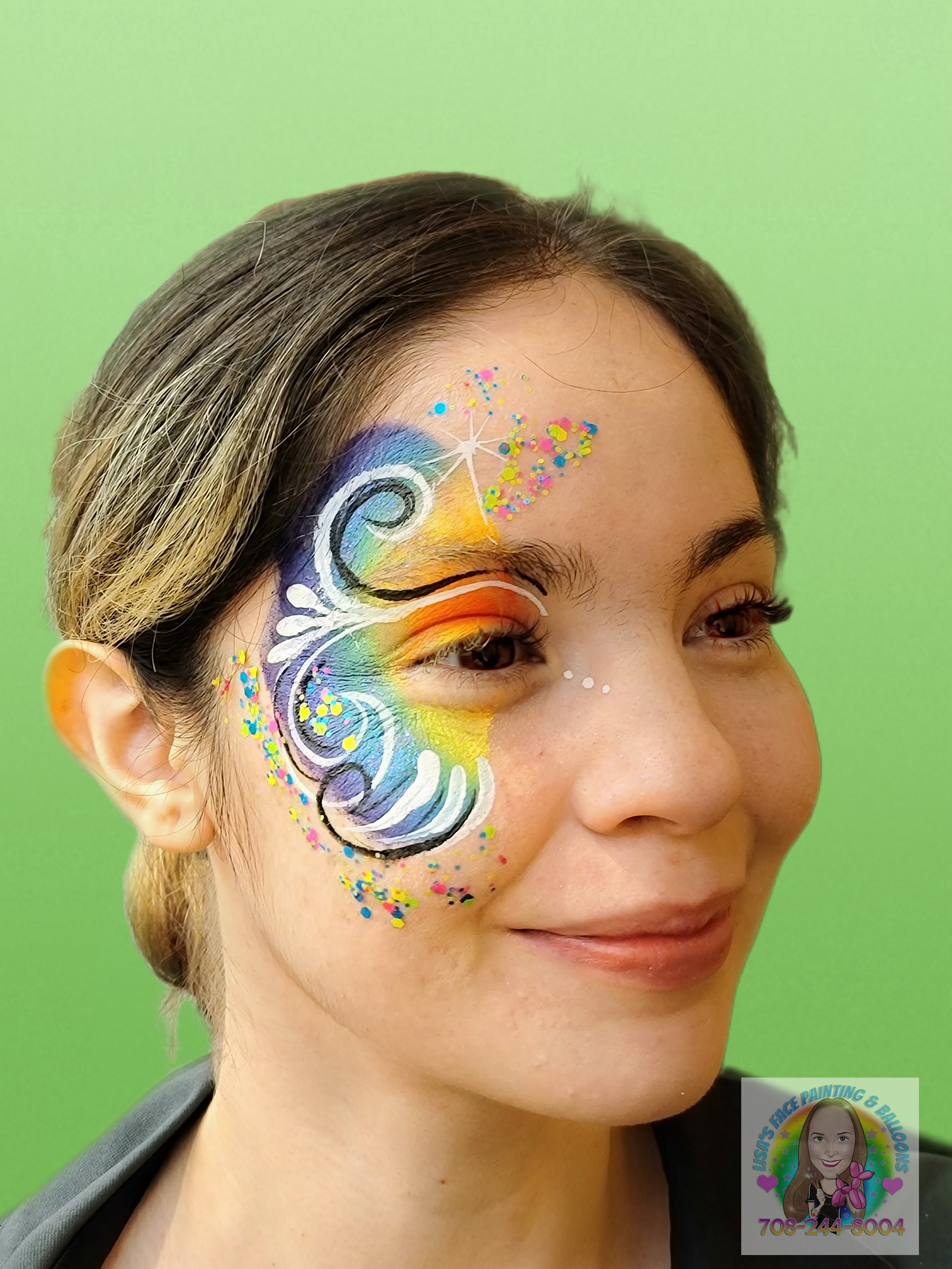 Face painting eye design