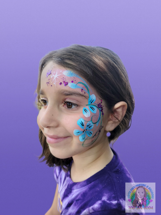 Flowers face painting