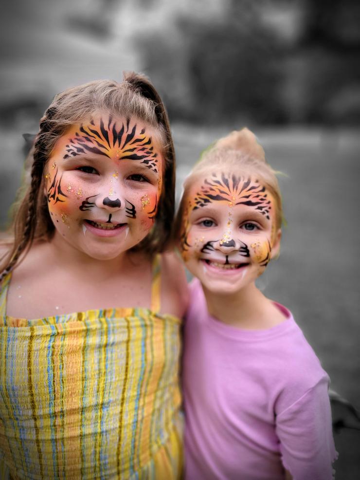 Tiger airbrushing